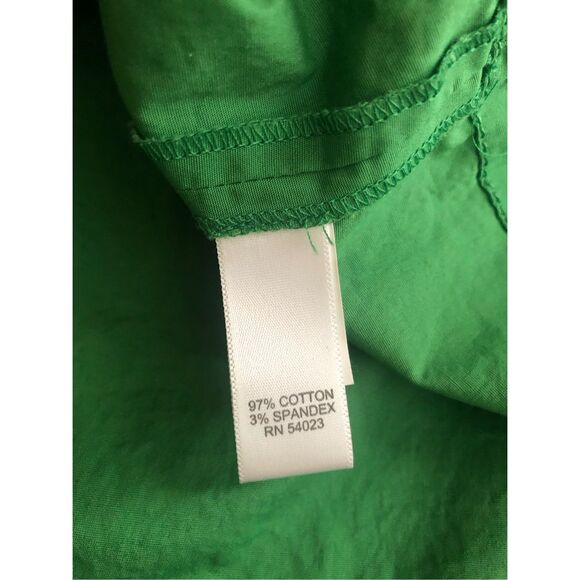 “Banana Republic Green A-Line Skirt Women’s Size 4P Petite Cotton Blend Pockets” - Picture 10 of 11